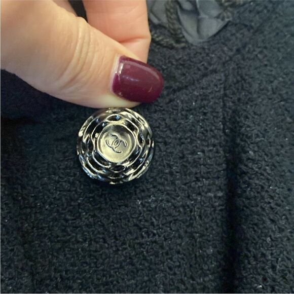 Chanel Elegant tweed Black Women's Jacket, M - Picture 4 of 11